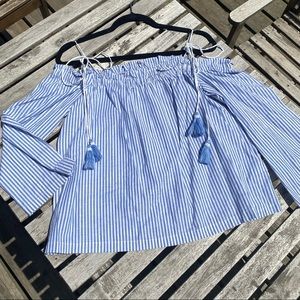 Club Monaco Off-The-Shoulder Top